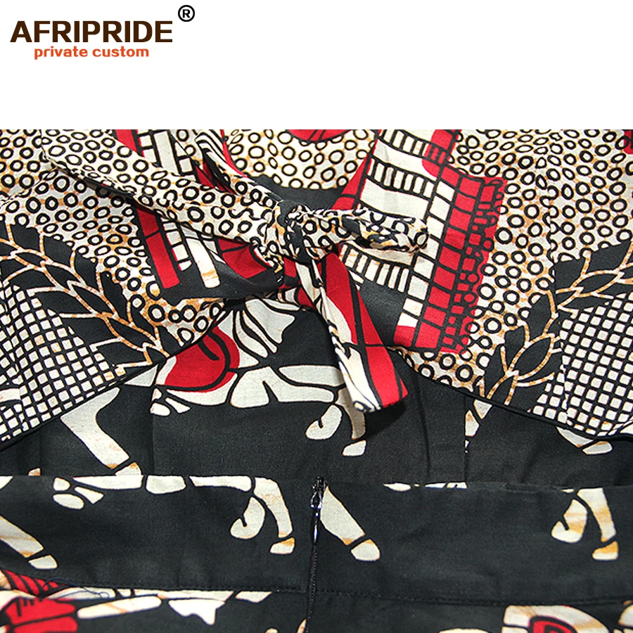Женское Хлопковое платье Afripride в африканском стиле без рукавов с v образным