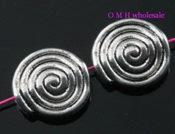 

OMH wholesale Free ship12pcs tibetan silver spacer beads Jewelry Findings metal beads 12X11X4mm ZL107