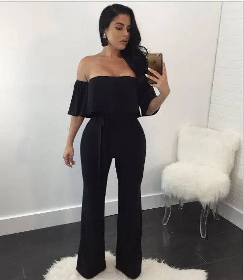 Sexy off-the-shoulder jumpsuit (with belt) | Тематическая одежда и униформа