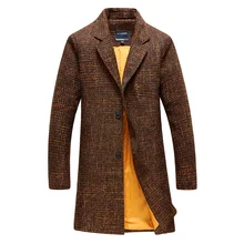 2016 herbst und winter Neue stil herrenmode freizeit Lange stil trenchcoat herren jacken Kostenloser versand