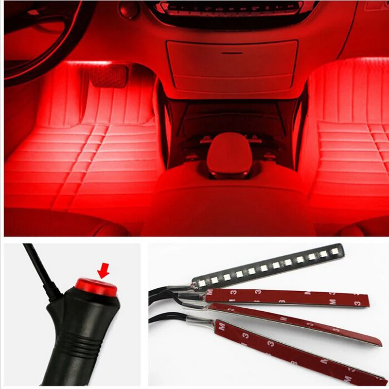 12 LED Car Light Source Interior Foot Light Decoration For SUV Trim