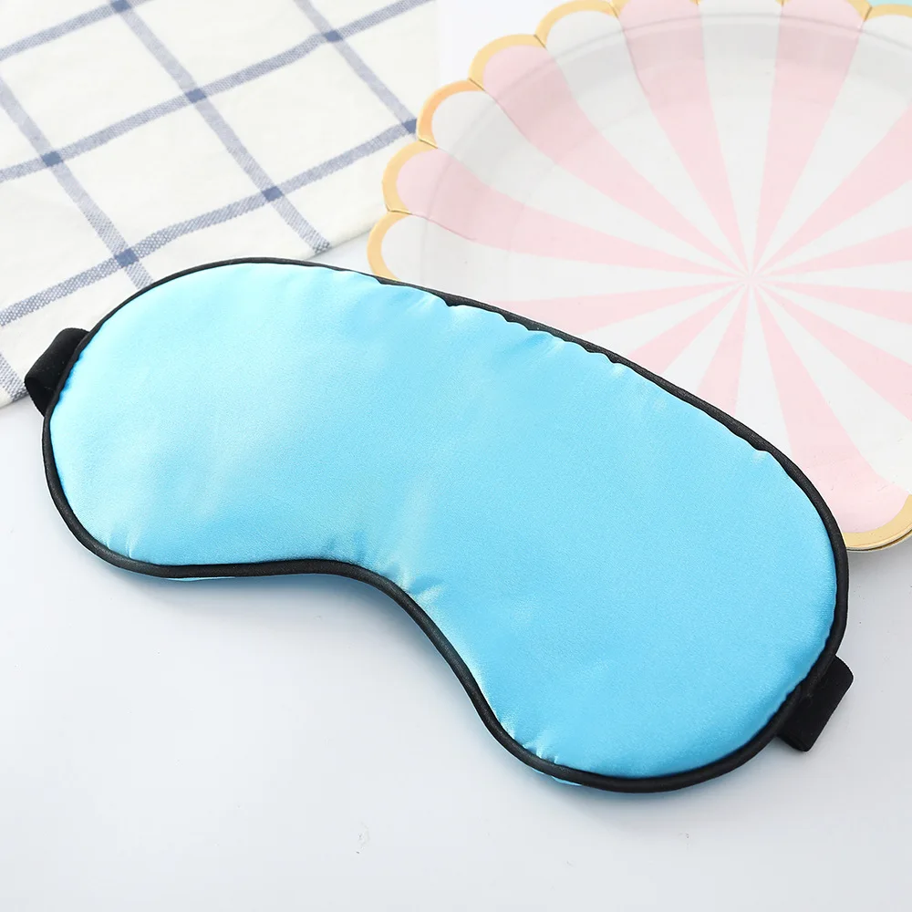 Шелковая маска для сна эластичной тени для бровей-Портативный дорожная защита для глаз из дышащего материала повязка на глаза для отдыха