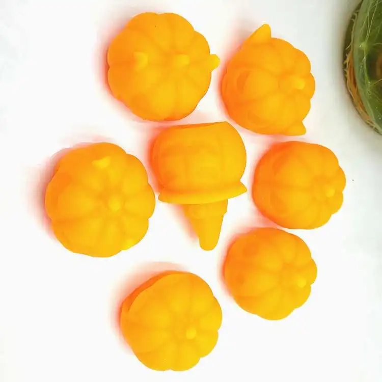 Halloween Soft Pumpkin Balls, Squishy Knead Dough, Mini Decompression Toys, Creative Sweet Hand Kneading Gift