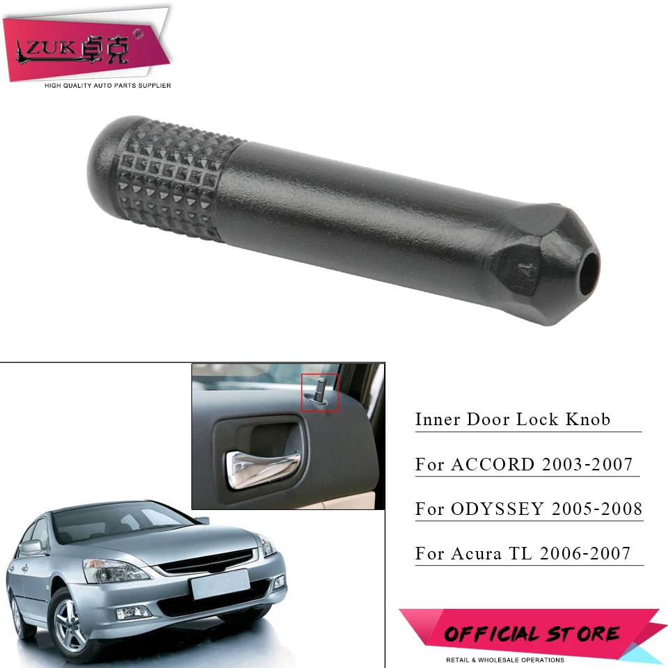 

ZUK Inside Door Lock Knob Button For HONDA ACCORD 2003-2007 ODYSSEY 2005-2008 RB1 For ACURA TL 2006-2007 OE# 72137-SDA-A00ZA