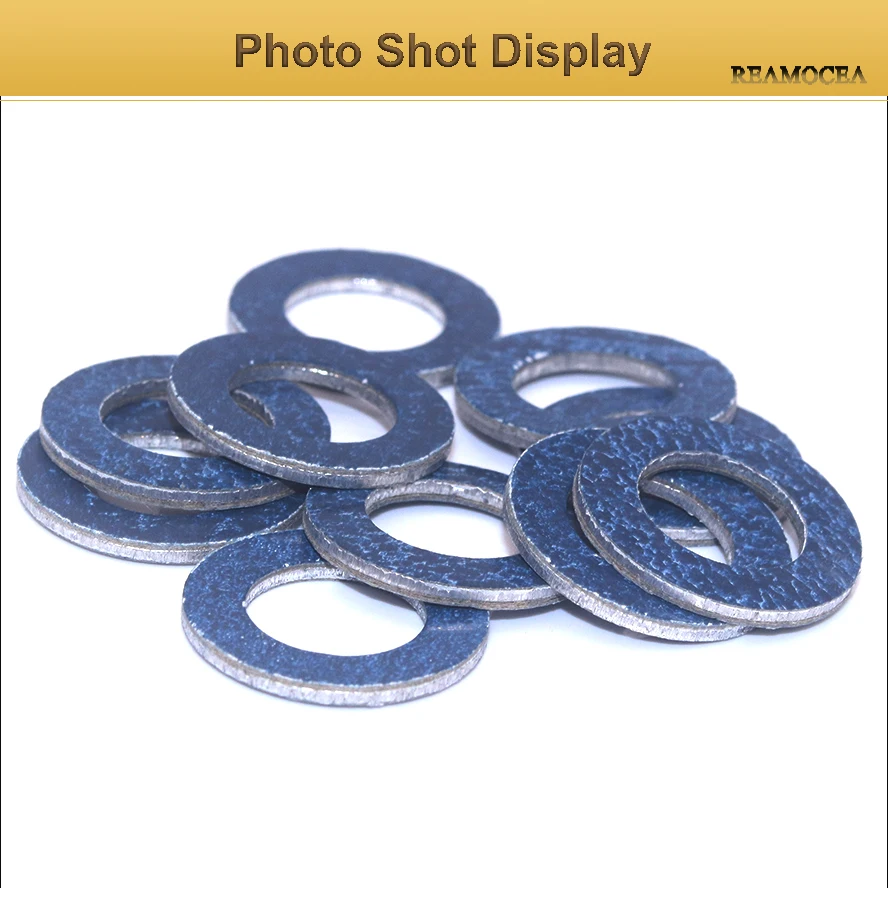 Reamocea 10Pcs 9043012031 Oil Drain Plug Washer Gasket For Lexus ES350 GX460 IS250 Toyota Camry Corolla Celica RAV4 Scion xA tC (9)