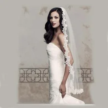 Настоящая свадебная вуаль, фотографии, длинная кружевная Свадебная Мантилья, вуаль, свадебные аксессуары, Novia велосипеды