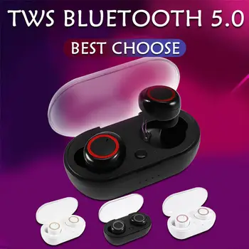 

TWS Wireless Bluetooth Headphones Mini True Stereo Earphones In-Ear Headsets