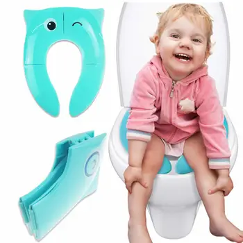 

Kidlove Baby Travel Folding Potty Seat toddler portable Toilet Training seat children urinal cushion children pot cute chair pad