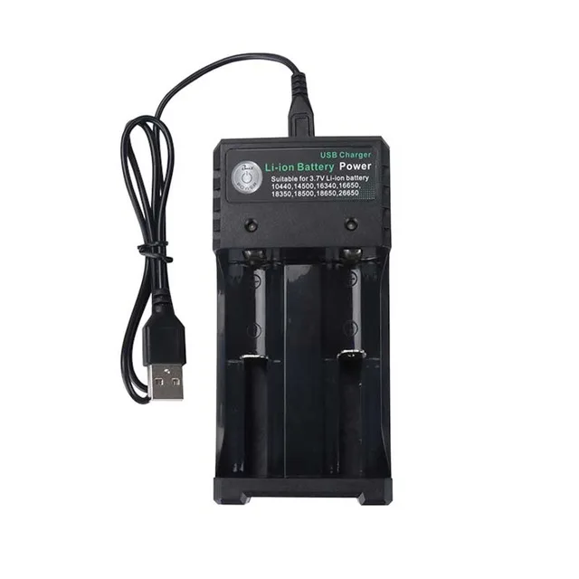 USB 18650 Зарядное устройство Черный 4 слота AC 110V 220V двойной для 18650 зарядки 3,7 V перезаряжаемая литиевая батарея - Цвет: 2 Slots