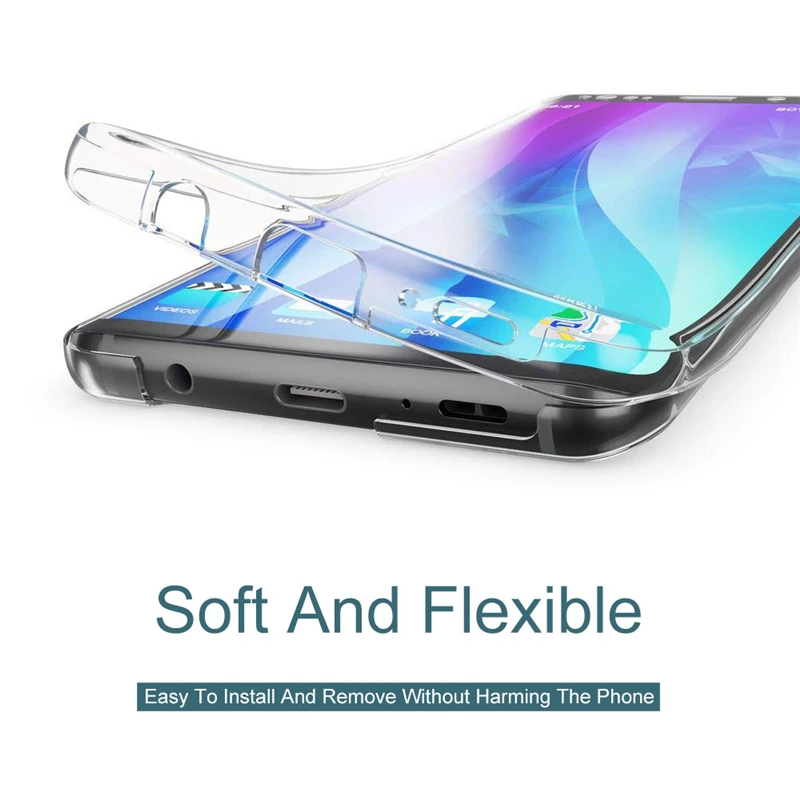 Двойной ТПУ силиконовый сенсорный чехол для Samsung Galaxy S8 S9 S10 Plus A10 A30 A40 A50 M10 M20 2019 J4 J6