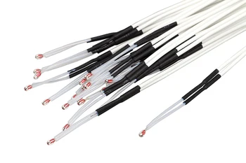 

3D printer accessories NTC 100k single ended glass seal thermistor temperature sensor 100K 1% 3950 B