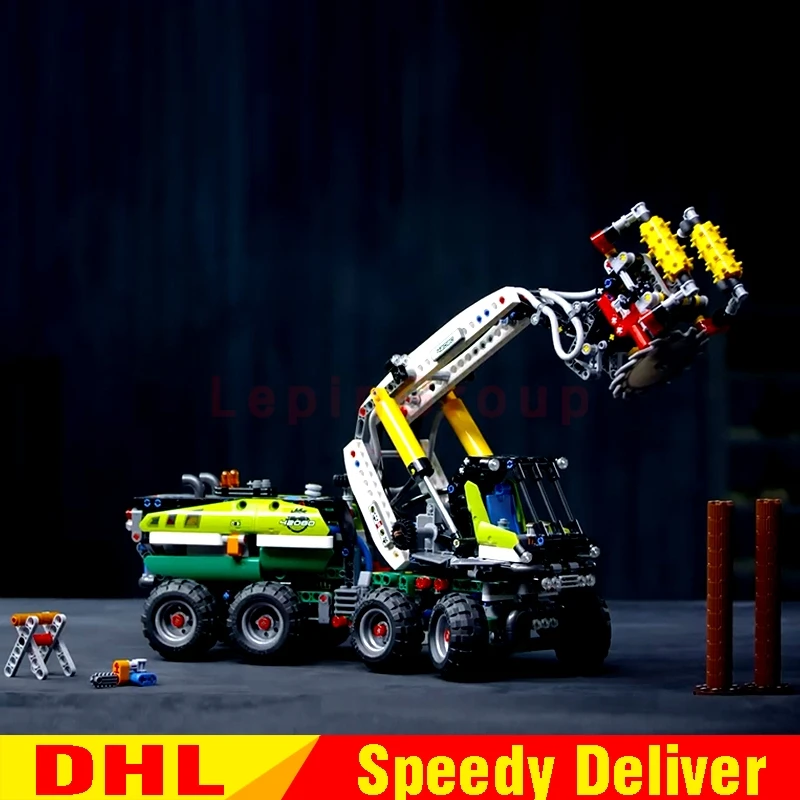 

IN STOCK Lepin 20083 Technic Toys Car Legoing 42080 Forest Harvester Set Buidling Blocks Bricks Model Kids Toys Christmas Gifts