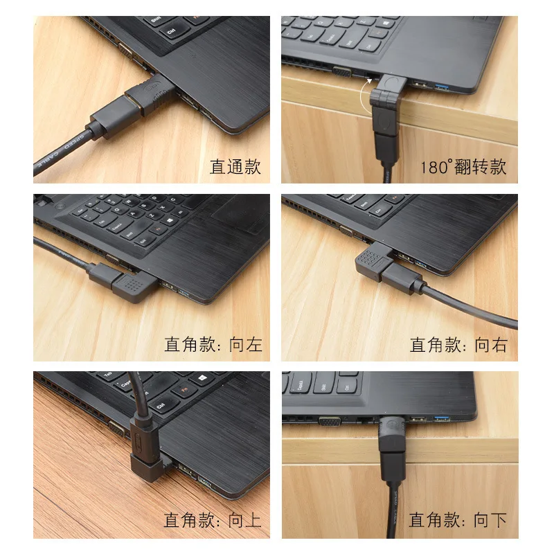 Разъем Vogek HDMI позолоченный адаптер 4K удлинитель конвертера 270 90 градусов правый