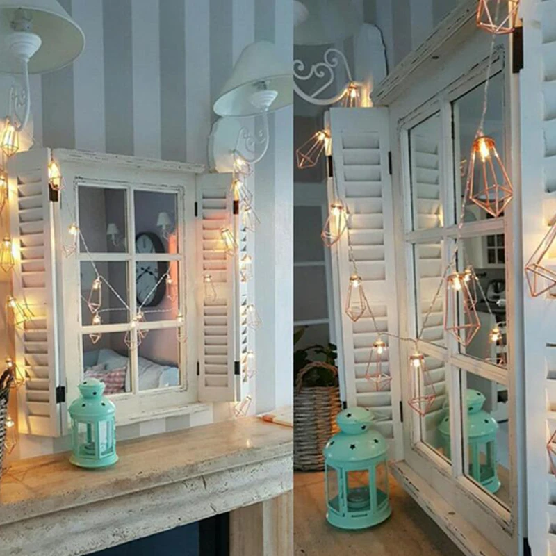  LED String Light Rose Gold Diamond 1020LEDs Water Droplet LED Fairy Battery Lights PartyGardenIndoorHolidayChristmas Decor (1)