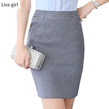 Новая модная женская юбка на сезон весна-лето женская официальный офисный стиль Мини Короткие Юбки Плюс Размер Женская юбка-карандаш