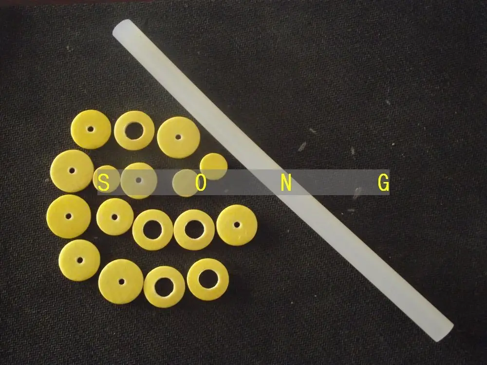 17 pcs Open hole Flute pads & Pads Thermal energy Glue stick Flute