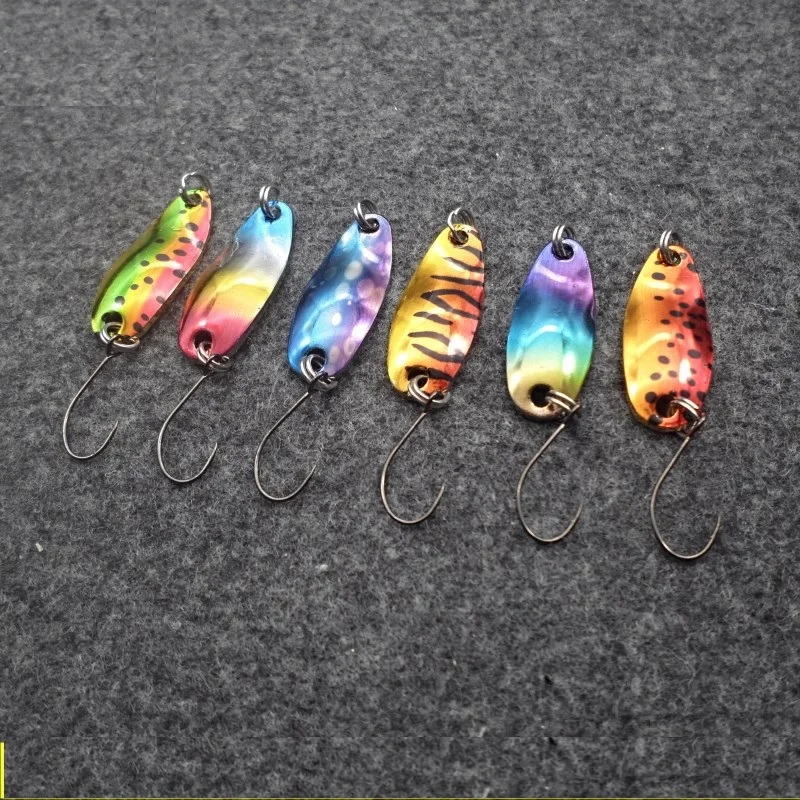 2.5g spoon fishing lure isca artificial metal bait swimbait trout lure fishing spinner blade lure