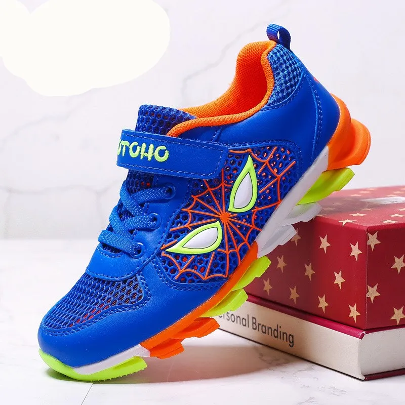 

2018 New Genuine Leather Children Size 28-37 Waterproof Kids Sneakers Breathable Girls And Boys Sports Shoes Outdoor Trainers