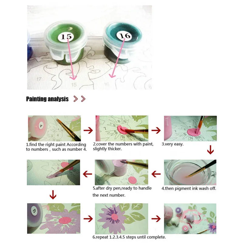 Картина по номерам на холсте cioioil X010 Beauty and the Beast цифровая Настенная картина для