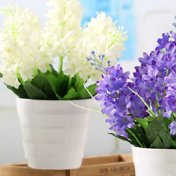 

New High Quality 5 Heads Artificial Fake Hyacinth Flower Cafe Hotel Party Decor