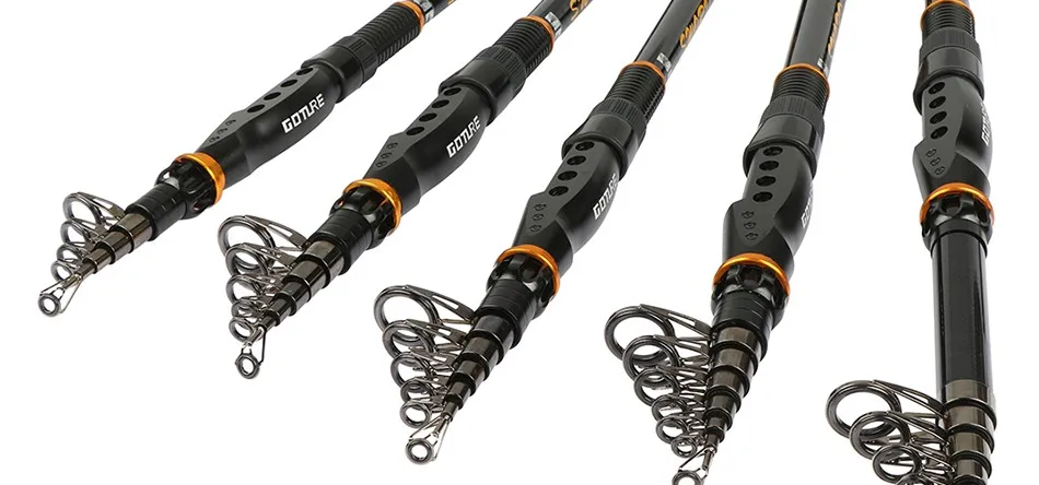 Goture Rod Combo SWORD телескопическая удочка 2,1-3,6 м+ GT3000S спиннинговая катушка 6BB для летних рыболовных снастей Лучшая цена удочка