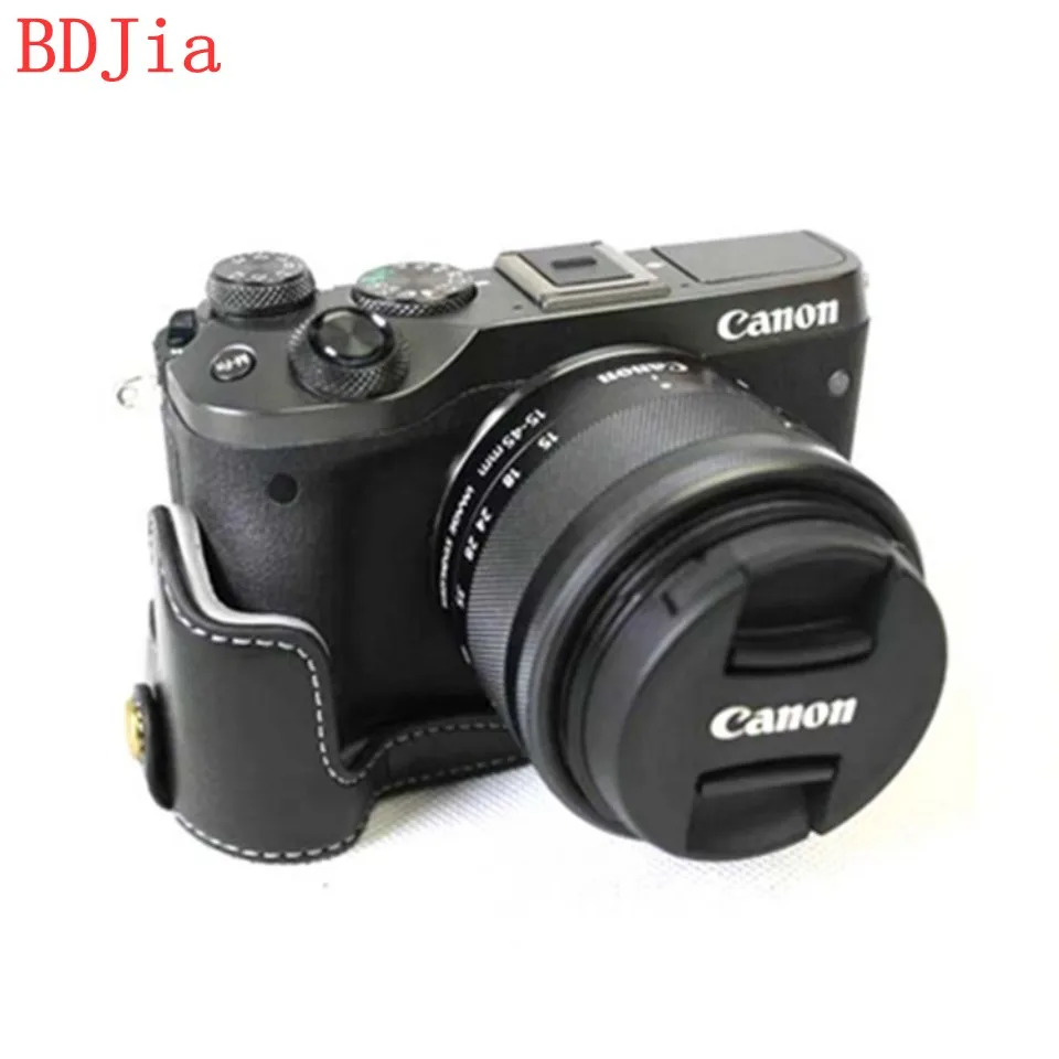 Натуральная Воловья кожа корпуса для половины камеры база Canon EOS M6 (любой