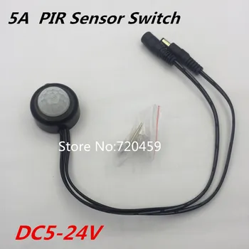 

DC5-24V PIR Sensor Switch LED Body Infrared PIR Motion Sensor Switch for Single Color LED Strip