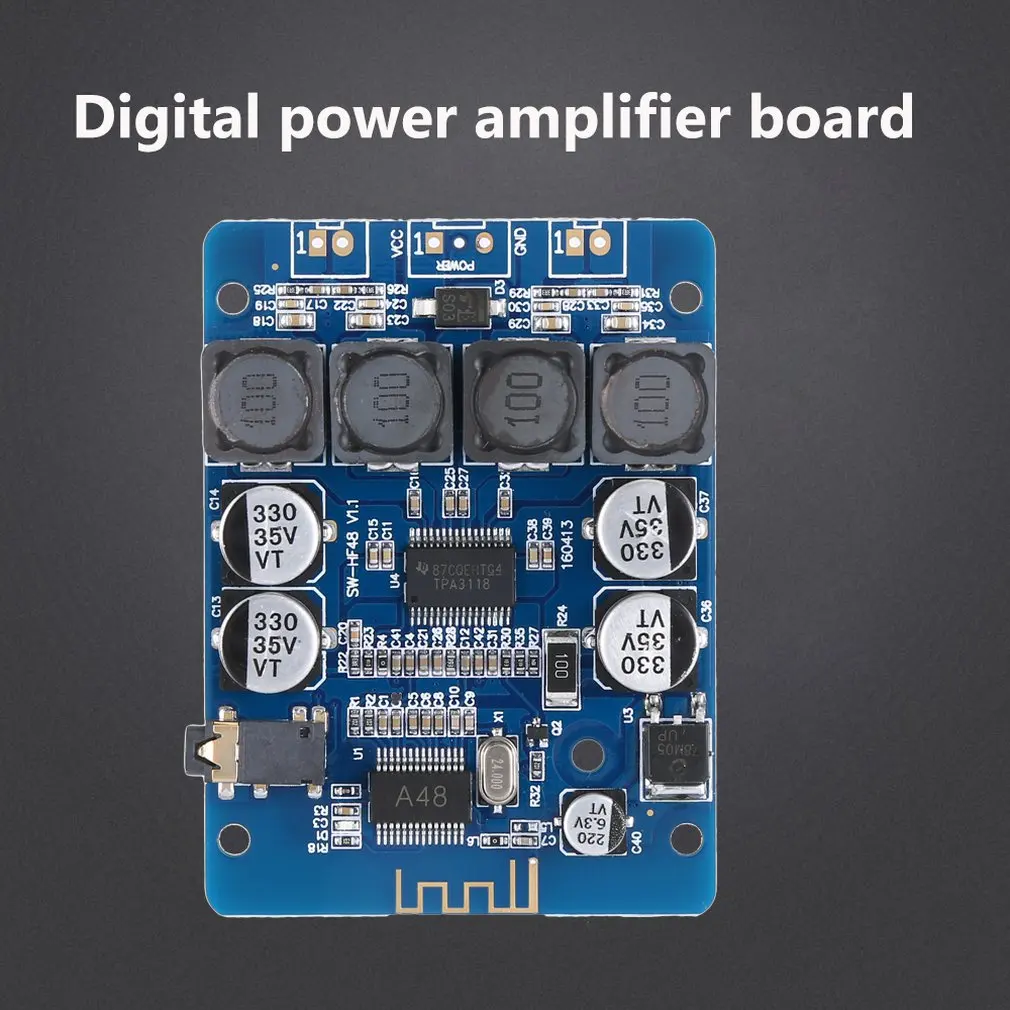 Ультра Маленький цифровой усилитель мощности плата Tpa3118 цифровой усилитель 2X30 Вт стерео модифицированный динамик Hf48