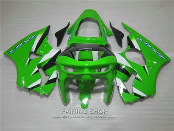 

High Quality Plastic Fairing Kit For Kawasaki ZX6R 1998 1999 98 99 Green Black Ninja ZX6R Fairings Set BW15
