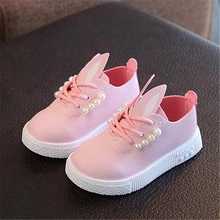 New Arrival Girls shoes Children Casual shoes PU leather Soft comfortable Loafers Lace-Up Girls Flats Kids Sneakers 02A