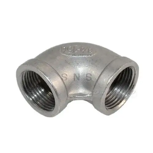 

3/4" Elbow 90 Degree Angled Stainless Steel 304 Female Threaded Pipe Fitting NPT 2pcs