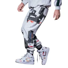 Bormandick мужские повседневные штаны, одноцветные Мешковатые Свободные эластичные штаны, спортивные штаны, повседневные штаны, брюки в стиле хип-хоп, спортивные штаны KXP18 CK12-60