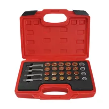 64 шт., высокое качество, отстойник для слива масла, болт, комплект для ремонта резьбы M13, M15, M17, M20, кран, масляный поддон, набор инструментов для ремонта резьбы, инструмент для ремонта авто