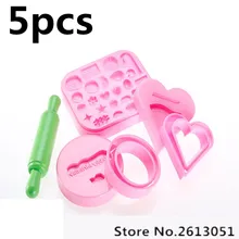 Playdough инструмент#174 6 шт. плесень Глины Торт Дети цвета грязи пластиковые глины DIY Плесень инструмент Рождественский подарок на день рождения игрушки playdough