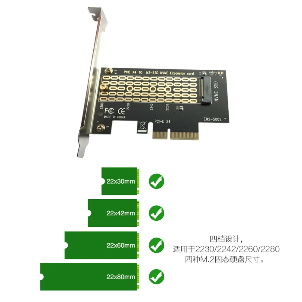 Añadir Tarjetas PCIE a M2/M.2/Adaptador PCI Express M.2 SSD adaptador PCIE M.2 NVME/M2 adaptador PCIE tarjetas de expansión de ordenador M2