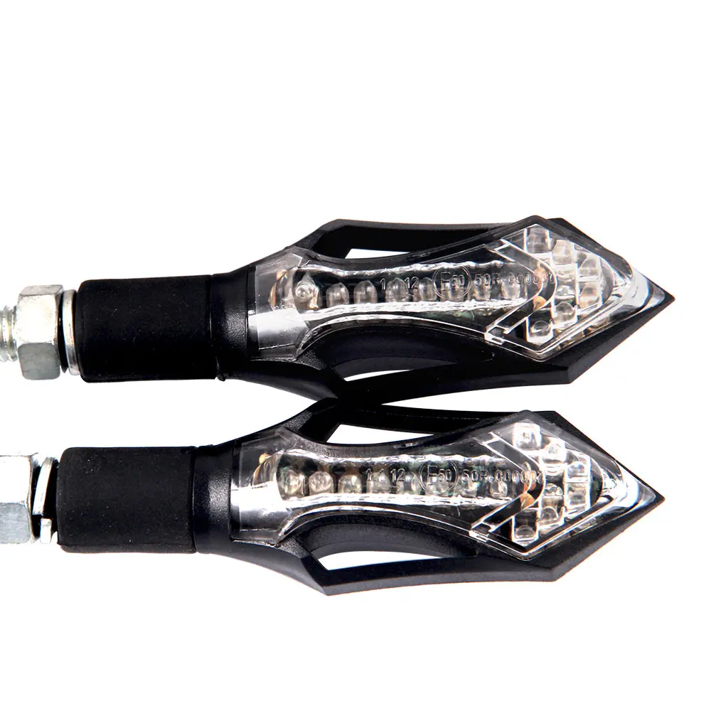 

Motorcycle Turn Lights LED Motorcycle Single Light Brake Lamps Universal Moto Single Black High Brightness LED Lamp ZXD-07