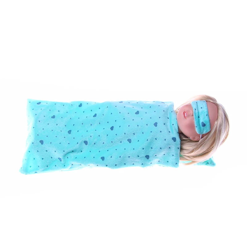 

Doll accessories Cute blue sleeping bag for Wellie Wisher doll