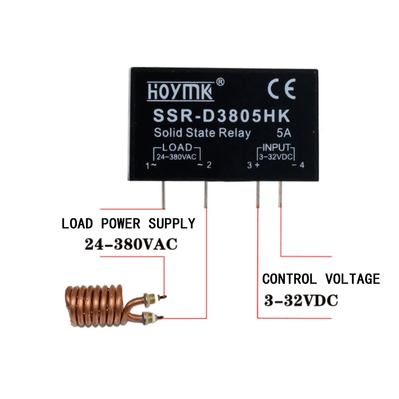 1 шт. PCB SSR-D3803HK D3805HK D3808HK выделенный с контактами SSR-D3805HK 5A DC-AC твердотельные реле