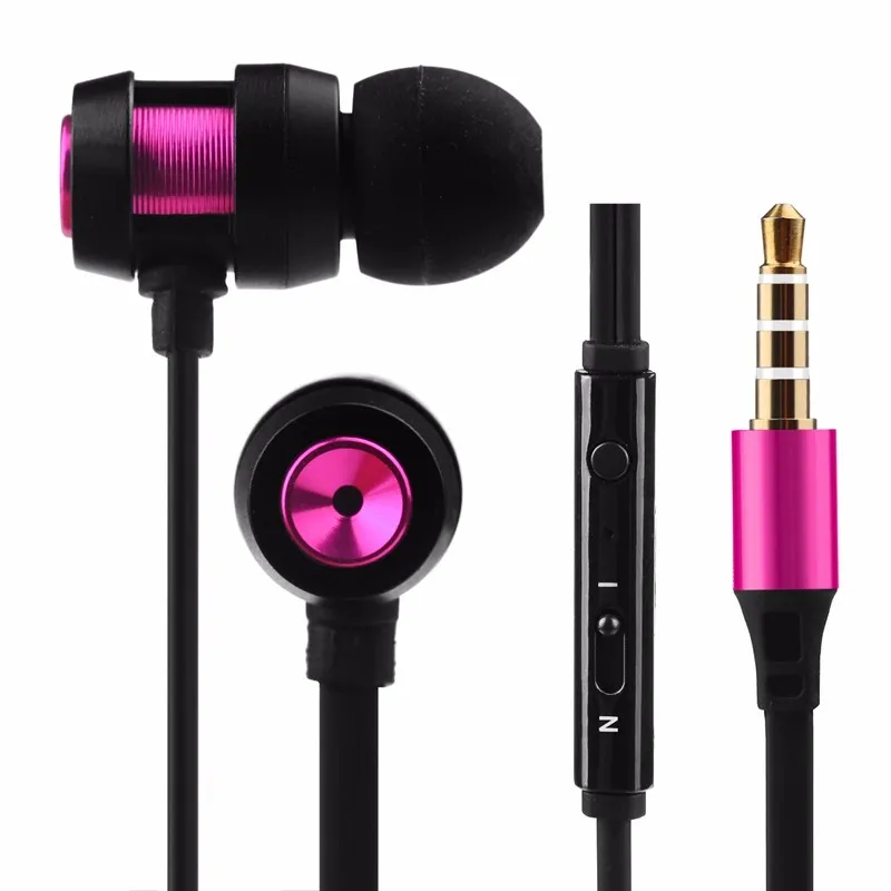 Wired Earphone With Mic Stereo Earphones In-Ear Headset Bass Music Sport Earbuds Noise Cancelling For iPhone 6s Plus Samsung MP3 (12)