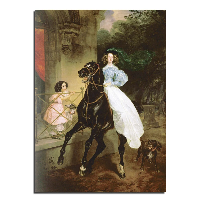 

Equestrian 50X70 Wholesale DIY Diamond Painting Home Decoration Rhinestone Wall Stickers Embroidery Needlework