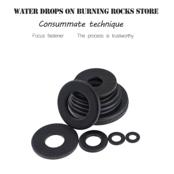 

M2/5/6/8/10/12/14/16 Black Carbon Steel Knurling Curved Saddle Gasket Dual Side Teeth Anti Skid Slip Conical Spring Lock Washer