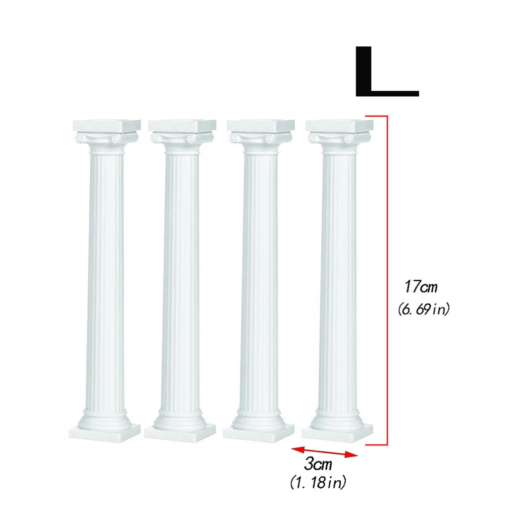 4 шт./компл. белый в греческом стиле Столбы Стенды для свадебного торта ко Дню Святого Валентина торт Tier разделитель Поддержка стенд