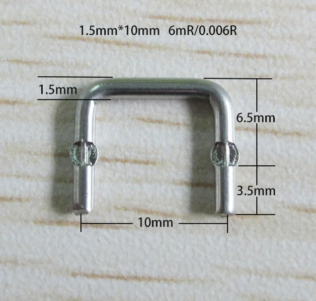 50 шт. Constantan сопротивление 1,5*10* 4-12milliohm constantan проволочный резистор диаметр провода 1,5 дискретный резистор значение 0,004 Rohm/4MR