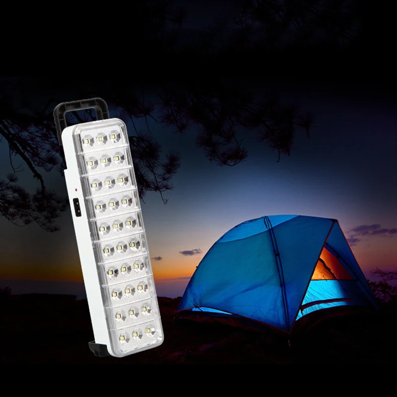 

30 LED Multi-function Rechargeable Emergency Light Flashlight Portable lantern Lamp 2 Mode For Outdoor Camping Hiking