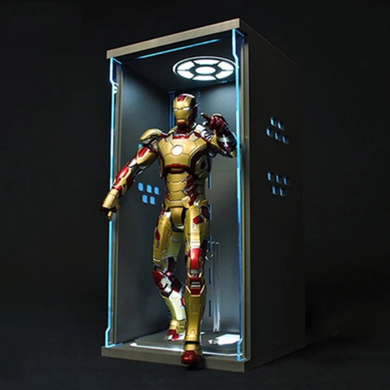 1/12 шкала дисплей коробка подставка база для comicave Ironman железный человек дисплей акриловый зал бронированная коробка без пыли