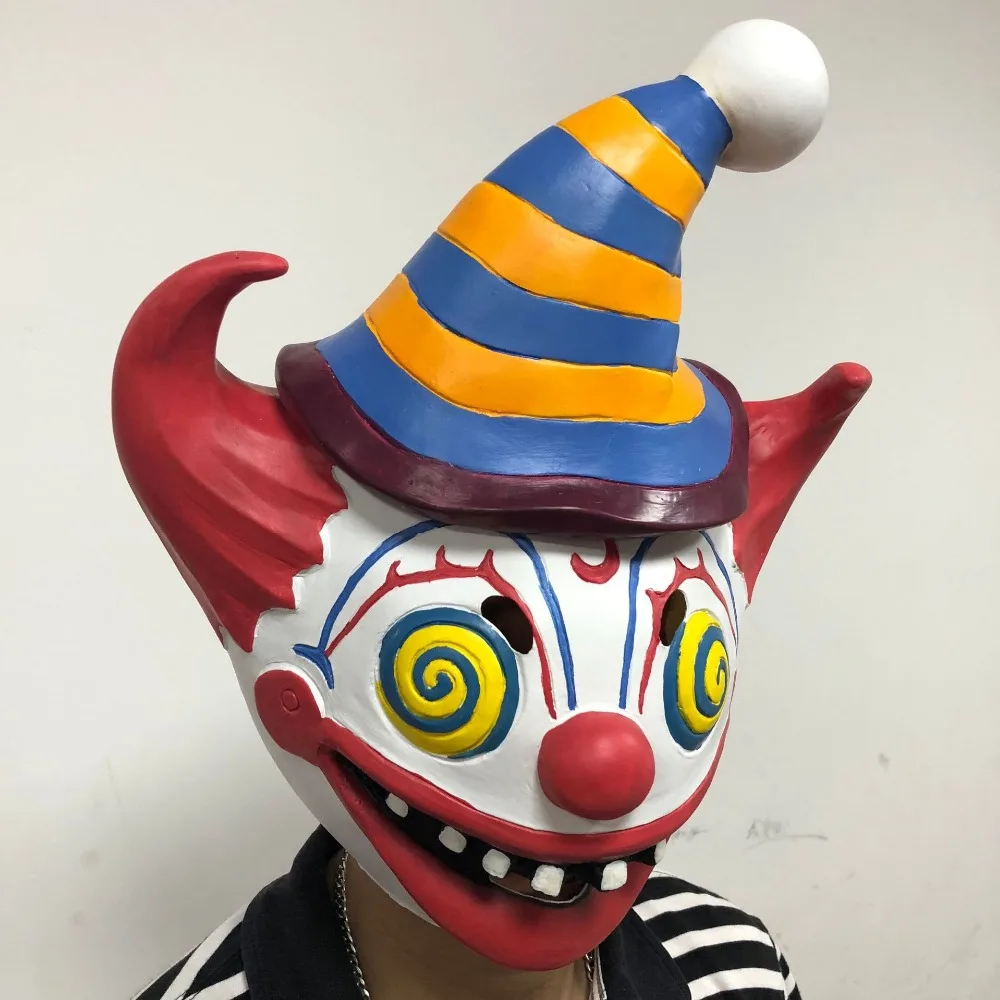 FortSuicide отряд лиса дней страшная злой клоун маска, двойное лицо резиновая маска Хэллоуин маска