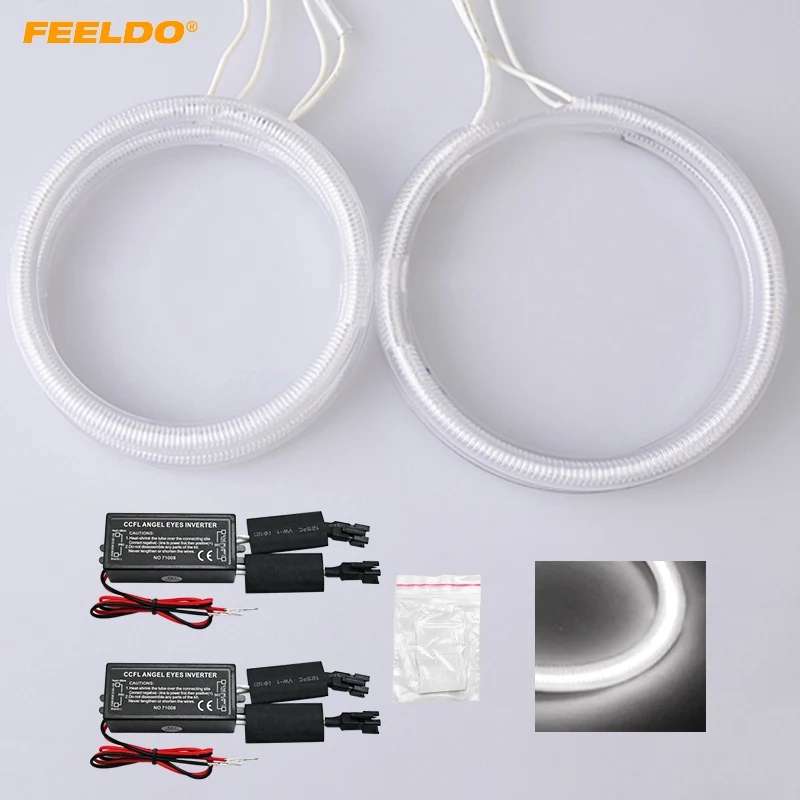 FEELDO 1 Набор автомобильных 6 цветных фар CCFL ангельские глазки Halo Кольца для Chery (2006