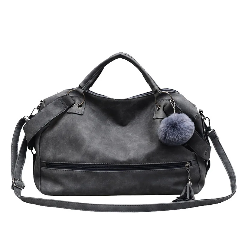 Женская сумка из нубука и замши, модная женская сумка через плечо, сумка-мессенджер в стиле ретро, мотоциклетные сумки через плечо, женская сумка - Цвет: grey