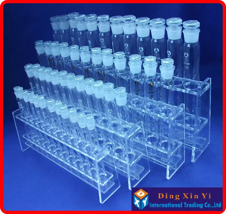 Rack + 12 Laboratório Colorimetric Vidro Orgânico Nessler Tubo Peças 100ml Colorimétrico 100mlx12 10 Garra de laboratório