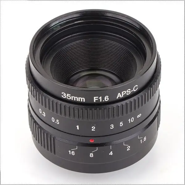 Беззеркальный объектив 35 мм F1.6 с образным креплением для фотовспышки M4/3 FX EOSM N1 P/Q